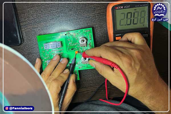 معرفی قطعات روی برد
