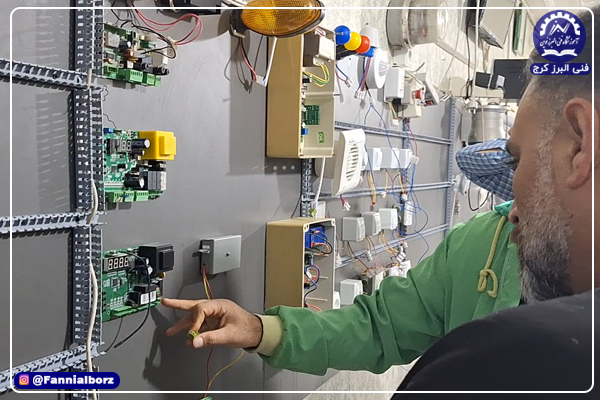 نقشه نصب جک درب پارکینگ