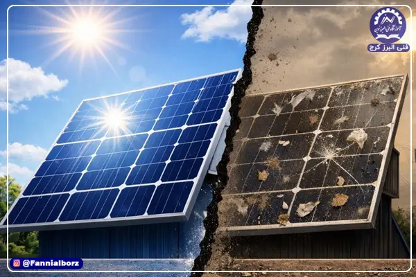 دلایل کاهش بازدهی پنل خورشیدی